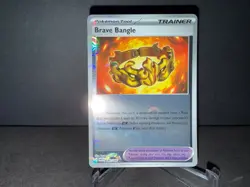 Brave Bangle 080 2025 Pokemon S&V White Flare Poke Ball Holo Card NM+ (a) - Image 1