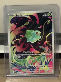 Pokemon TCG Mega Evolutions Stamped Promo Card Bulbasaur 133/132 Near Mint - Image 1