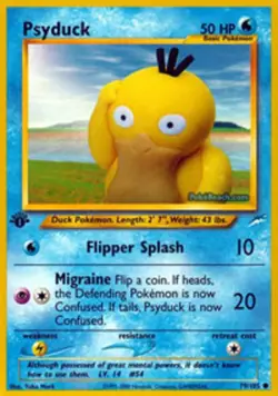 Psyduck - 79/105 - Common - 1st Edition PL/MP, English Pokemon Neo Destiny - Image 1