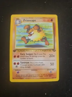Primeape 1st Edition Jungle English Pokemon Card TCG 43/64 - Image 1