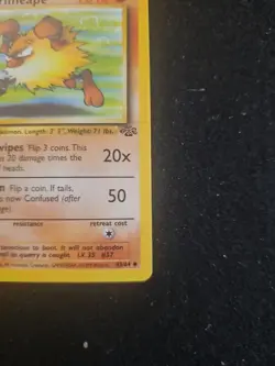 Primeape 1st Edition Jungle English Pokemon Card TCG 43/64 - Image 4