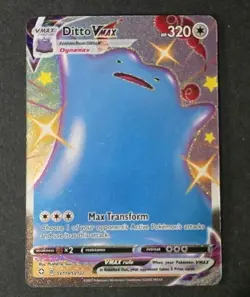 Pokemon TCG Ditto VMAX Shining Fates SV119/SV122 Holo Shiny Holo Rare - Image 1