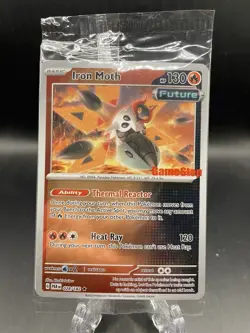 Pokemon Iron Moth 028/182 Paradox Rift GameStop Promo SEALED - Image 1