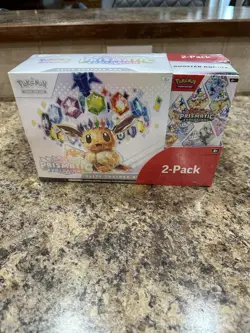 Pokemon TCG Prismatic Evolutions ETB Elite Trainer Box and Booster Bundle Costco - Image 1