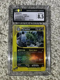 Tyranitar Reverse Holo CGC 8.5 Pokemon WOTC 2002 Expedition e-Reader 66 POP 13 - Image 3