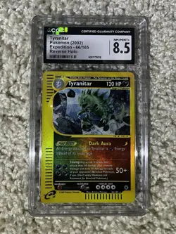 Tyranitar Reverse Holo CGC 8.5 Pokemon WOTC 2002 Expedition e-Reader 66 POP 13 - Image 4