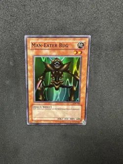 Yu-Gi-Oh! TCG Man-Eater Bug LOB-108 Super Rare NM - Image 1