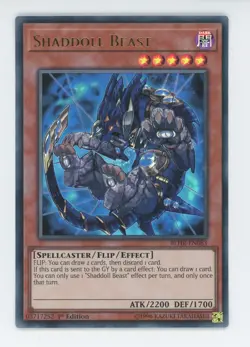 Yugioh Shaddoll Beast BLHR-EN083 Ultra Rare 1st Edition NM - Image 1