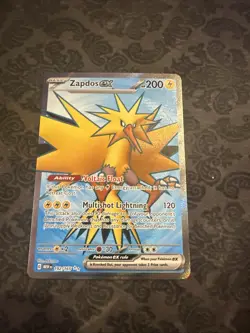 Pokemon TCG Zapdos EX 192/165 Scarlet & Violet 151 Ultra Rare Card - Image 1