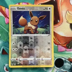 Eevee 130/185 SWIRL Reverse Cosmos Holo Costco Exclusive Pokemon Card TCG - Image 1