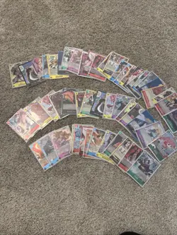 One Piece Lot Of Rare, Super Rare, Holo Don, And Leader Cards (OP12) - Image 1