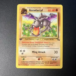 Aerodactyl - 16/62 - Pokemon Fossil 1st Edition Rare Card WOTC NM - Image 1