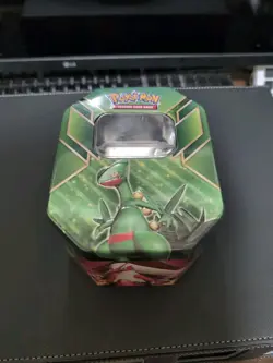 Sceptile-EX Hoenn Power Tin Pokemon Trading Card TCG Storage Tin Metal Box EMPTY - Image 1