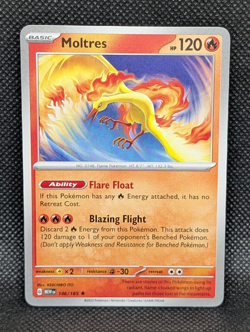 MOLTRES 146/165 Non-Holo Rare Charizard ex League Battle Deck Pokemon Card NM - Image 1