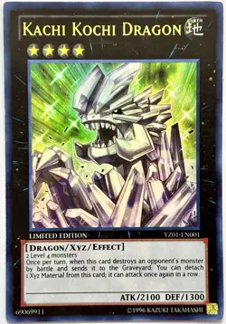 YZ01-EN001 Kachi Kochi Dragon - Ultra Rare 1st Edition Near Mint YuGiOh Card - Image 1