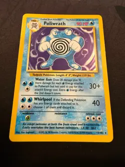 Poliwrath 13/102 Holo Rare Base Set Pokemon Card 1999 WOTC NEAR MINT/MINT - Image 1