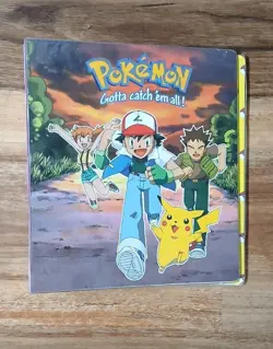 Vintage 1999 Pokemon Binder Ash Misty Brock Nintendo Gamefreak No Cards - Image 1