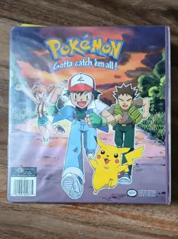 Vintage 1999 Pokemon Binder Ash Misty Brock Nintendo Gamefreak No Cards - Image 5
