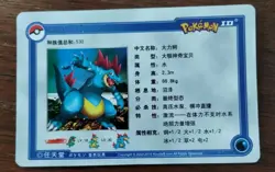 2010 Pokemon Feraligatr Holo Chinese ID Card 26/640 - Image 3
