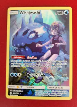 Wishiwashi (Secret) 240/236 Sm-Cosmic Eclipse Holo Pokemon Card NM FRESH - Image 1