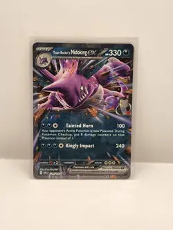 Team Rocket's Nidoking EX 119/182 - Destined Rivals - Pokemon Card - Near Mint - Image 1