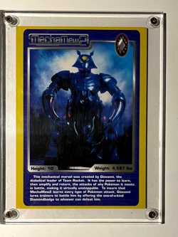 2001 MechaMew2 Jumbo "Pokemon Gotta catch em live" promo trading card (5 x 7") - Image 3