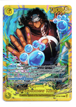 Bartholomew kuma OP12-119 SEC Legacy of the Master ONE PIECE Card Game English - Image 1