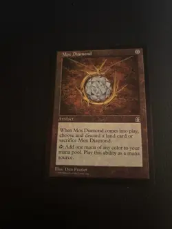 MTG Mox Diamond Stronghold Lightly Played Magic the Gathering Reserved List - Image 1