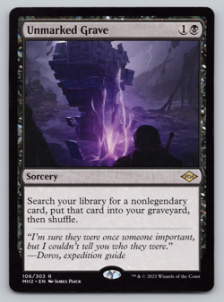 Unmarked Grave - Modern Horizons 2 MTG - Image 1
