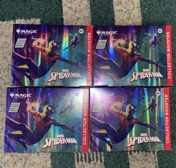 Lot x4 MTG Marvel's Spider-Man Collector Booster Omega Factory Sealed WPMG4 - Image 1