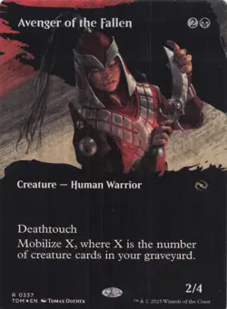 Avenger of the Fallen (Borderless) NM Foil Tarkir #337 Rare MTG - Image 1