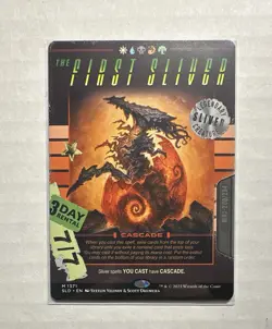 Secret Lair The First Sliver Now On VHS! Borderless Regular 1371 MTG - Image 1