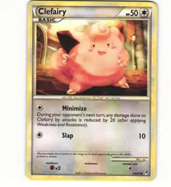 2011 Light Play Pokemon 54/95 Clefairy HGSS Call Of Legends English - Image 1