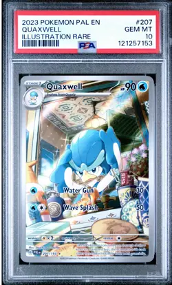 Pokemon QUAXWELL Illustration Rare IR Paldea Evolved 207/193 ENG ~ PSA 10 - Image 1