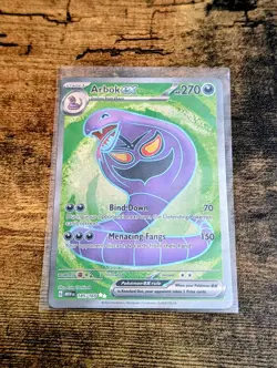 Arbok EX 185/165 Scarlet & Violet 151 Holo Full Art Ultra Rare Pokemon NM-MT - Image 1