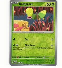 2023 Near Mint Pokemon Bellsprout 069/165 Holo Scarlet Violet 151 MEWen English - Image 1
