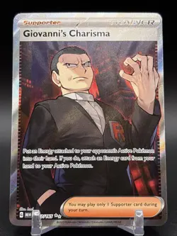 Giovanni's Charisma SR 197/165 Ultra Rare Pokemon Scarlet & Violet 151 - Image 1