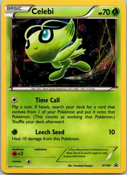 Celebi #XY187 XY Black Star Promos Pokemon Holo - Image 1