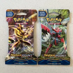 Pokemon XY Breakpoint x2 Sleeved Hanger Booster Pack New Sealed UK - Image 1