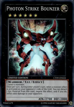 Photon Strike Bounzer Ltd Ed Super Rare CT09-EN022 Yu-Gi-Oh! - Image 1