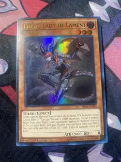 Yu-Gi-Oh! Lilith, Lady of Lament SR06-EN000 Lair of Darkness 1st Edition NM - Image 1