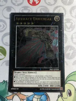 Artifact Durendal PRIO-EN049 Ultimate Rare Yugioh Card Unl Edition - Image 1