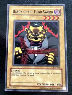 Baron of the Fiend Sword Common Starter Deck: Yugi Unlimited SDY-036 LP - Image 1