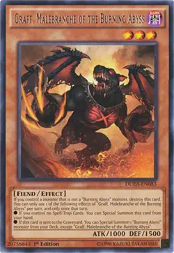 Yugioh! Graff, Malebranche of the Burning Abyss - DUEA-EN083 - Rare - 1st Editio - Image 1