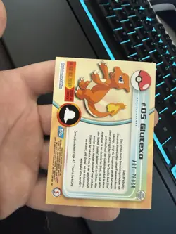 Pokemon Topps Card #05 Charmeleon - TV Animation Edition - Fire Type Holo - Image 2