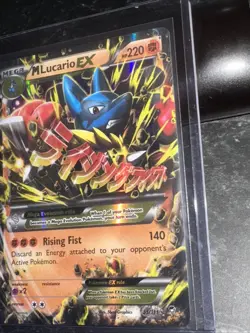 Pokemon TCG M Lucario EX Holo Card 55/111 XY-Furious Fists - Image 3