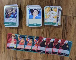 One Piece TCG OP-01 Mixed Lot of 580 Japanese Trading Cards - Green Cards Only! - Image 3