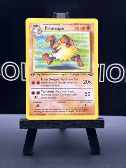 💥 Primeape 43/64 Jungle 1st Edition Regular Pokemon 1999 Vintage Card - Image 2
