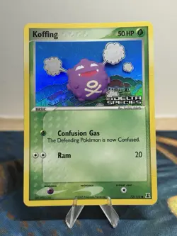 Koffing 72/113 2005 EX Delta Species Pokemon Card Reverse Holo Foil Stamped MP - Image 1