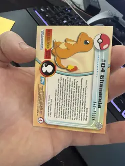 1999 Pokemon Topps Series 1 Einzelkarte Single Card - # 04 Charmander - Image 2